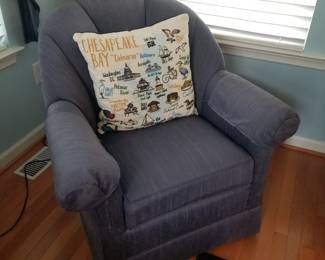 Set of two Thomasville swivel chairs