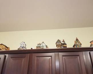 Ceramic houses by Dept. 56 and other makers