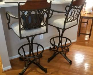 Handsome bar stools - two available