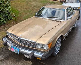 1975 Mercedes 450 SL convertible with hard and soft top