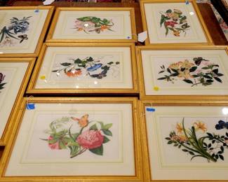 Beautifully framed, Chinese 1800s hand painted on silk pictures in single or sets