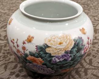 Chinese large porcelain bowl  10" tall  12 1/2" wide