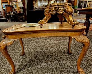 Gorgeous Regency Lions foot coffee table [Note Lions foot Gilt display stand has sold] 