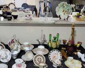 Vintage china, tea cups, Bohemian ware, Fenton