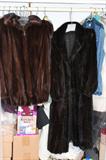 The mink coat is available
