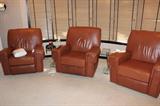 Theatre reclining leather chairs