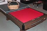 This regulation pool table even has a pingpong top