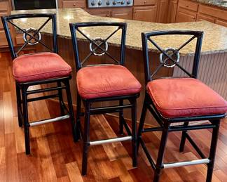 Baker Furniture McGuire Modern Bar Stools 