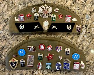 Soviet Military Russian Garisson Side Cap With Pins