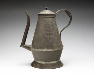 Pennsylvania punched tin coffee pot.
