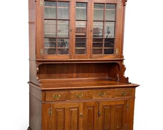 Important and rare 18th/19th Century Ohio stepback cupboard made in Montgomery COunty by Christian Shively Jr.