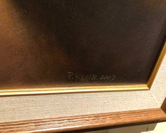 P Kessler artist of horse and dog paintings