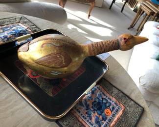 Leather duck from Italy 