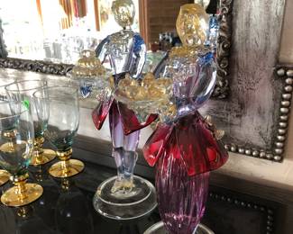 Murano glass pair 