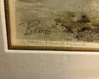 Camas Prairie Ranch, Bemco watercolor