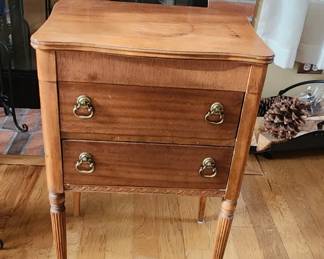 Small Vintage Sewing Supply Storage Cabinet 