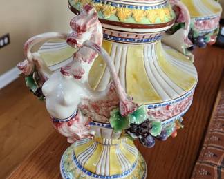 Vintage Made in Italy Handmade Urns