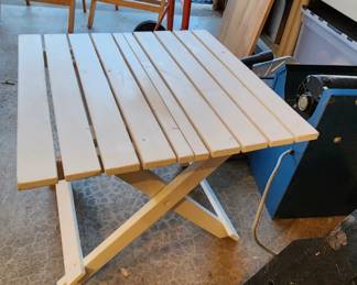 Outdoor Furniture (Folding Side Wood Table)