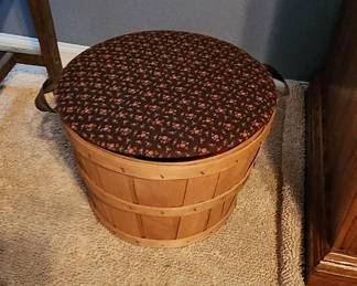 Vintage Sewing Craft Supply Basket