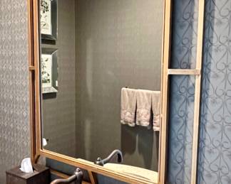 Gilt Metal Framed Mirror