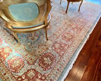 Hand Knotted Silk Rug