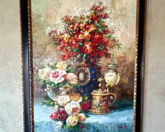 Oil on Canvas Signed Tat