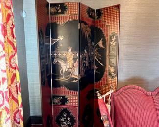 Asian 4 Panel Screen