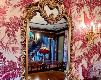 Gilt Carved Wood Mirror