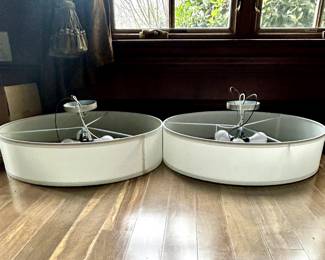 Pair of Restoration Hardware Light Fixtures