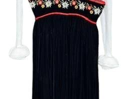 1970s cotton velvet embroidery, and top set