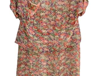 Excellent Cond 1930s Print Dress 