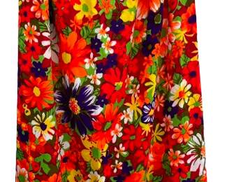 1970s colorful maxi skirt 