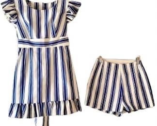1960s Pinafore Hot Pants Set 