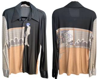 Rare Geisha 70s Poly Print Men’s Shirt 