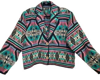 XL 80s Tapestry Jacket 