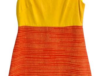 Cute 70s Aline Dress Two Tone 