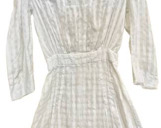 Edwardian White cotton dress 