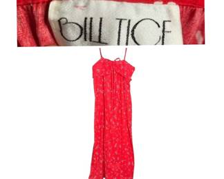 1070s Bill Tice Spaghetti Strap Dress 