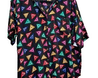 1980s NEW WAVE PRINT top 