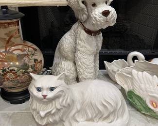 Large Porcelain Animal Figurines