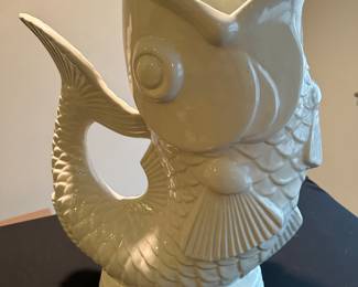 Ceramic Koi Fish umbrella holder