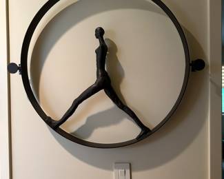Iron Figural Sculpture - wall mounted - unsigned