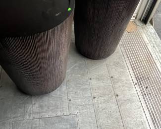 Round Wood Accent Tables/Stands Set