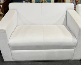 White Modern Oversized Armchair