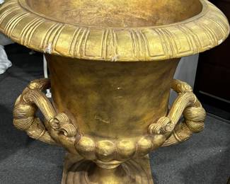 Huge Gold Resin Planter