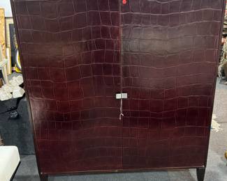 Ostrich Wrap Style Cabinet