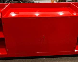 Monumental Red Laquered Buffet