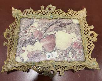 Faux Marble Vanity Tray