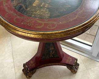 Asian Clawfoot Drop Top Table