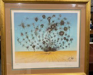 Salvador Dali  "Peacock" Hand Signed H.C.(Hors Commerce Proof) RARE!